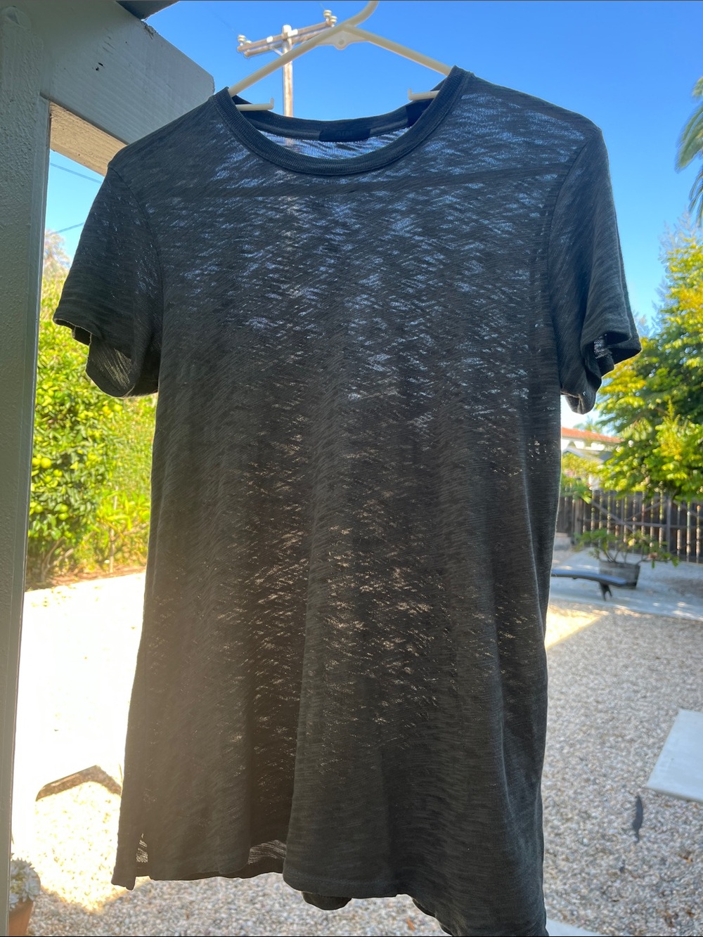 ATM Anthony Thomas Melillo Grey Crewneck 100% Soft Cotton  T - Women’s Small
